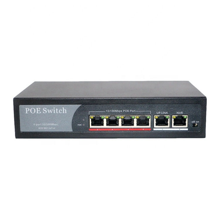 4ep + 2e Series Poe Switch OEM ODM 100m 4 10 / 100Mbps Poe Ports 0
